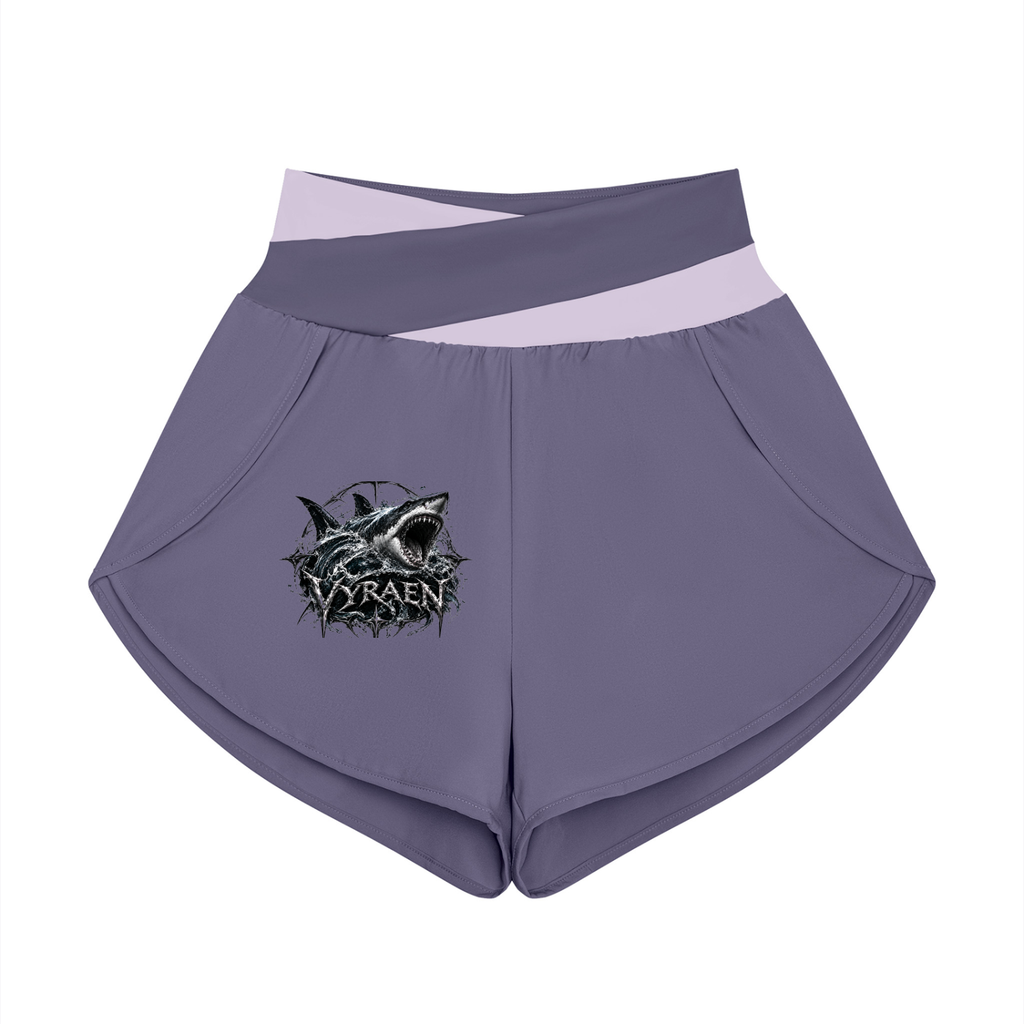 VYRAEN Women’s Yoga Panelled Shorts