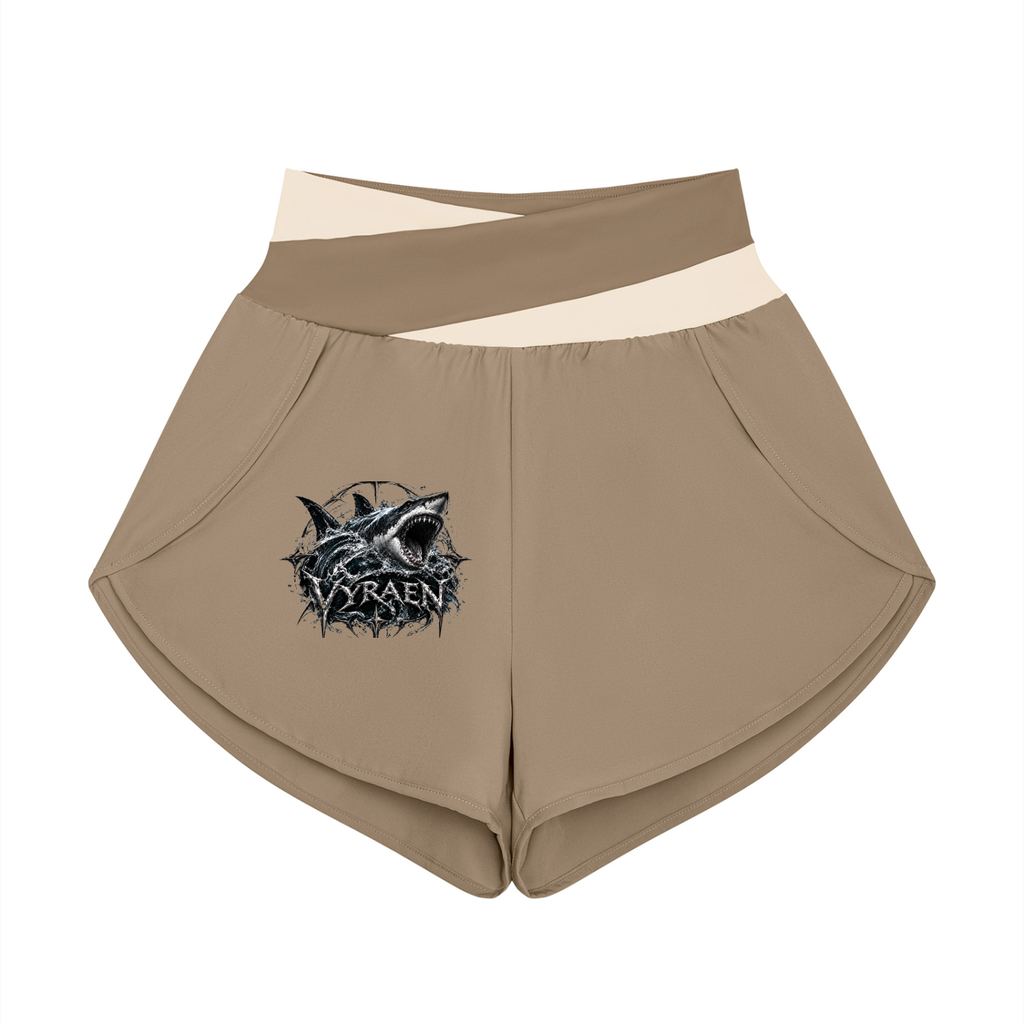 VYRAEN Women’s Yoga Panelled Shorts