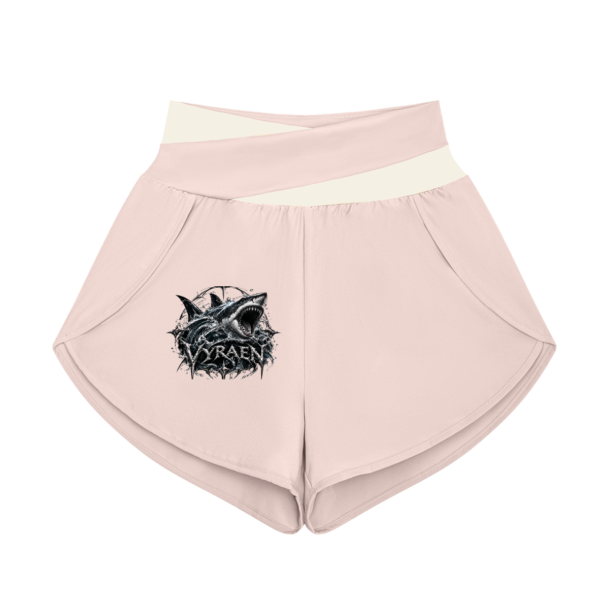 VYRAEN Women’s Yoga Panelled Shorts