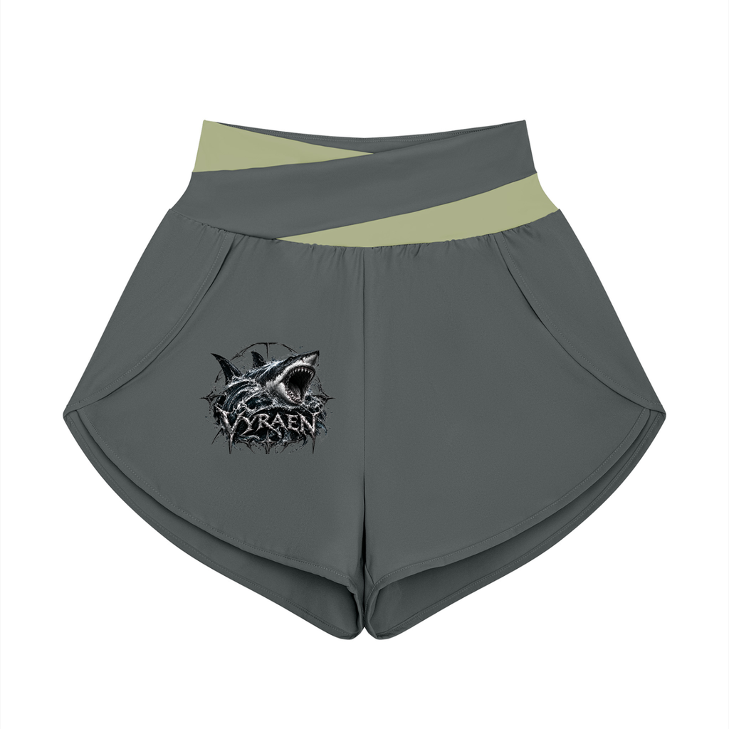VYRAEN Women’s Yoga Panelled Shorts