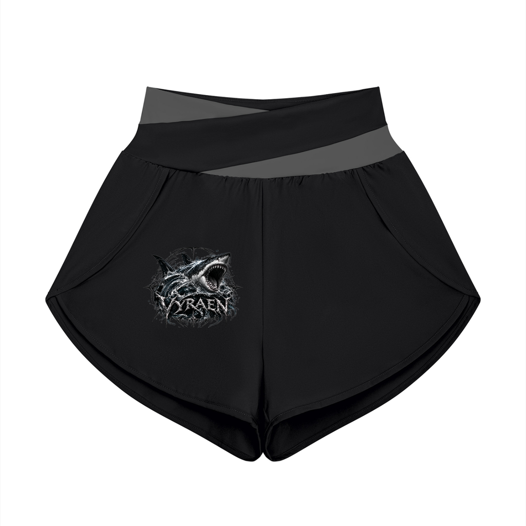 VYRAEN Women’s Yoga Panelled Shorts