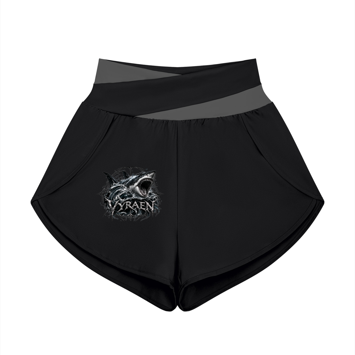 VYRAEN Women’s Yoga Panelled Shorts