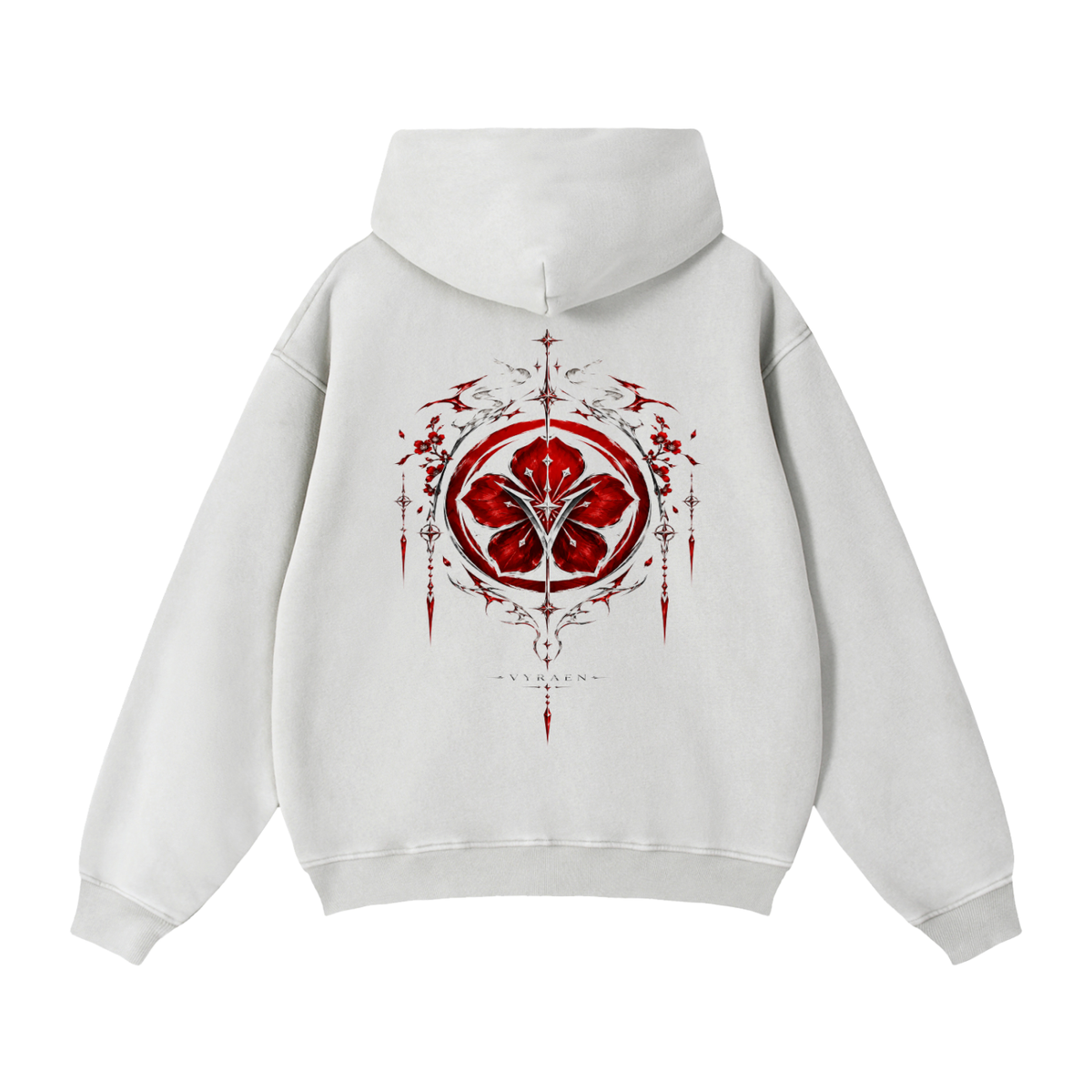 VYRAEN Crimson Bloom Zip