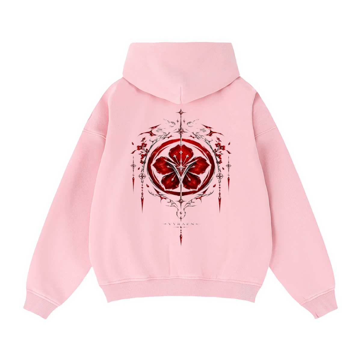 VYRAEN Crimson Bloom Zip