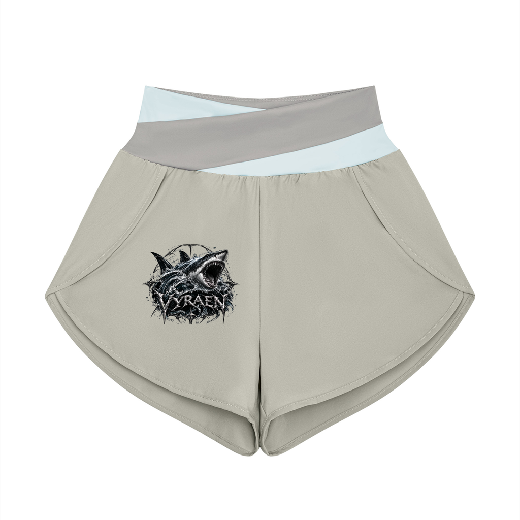 VYRAEN Women’s Yoga Panelled Shorts