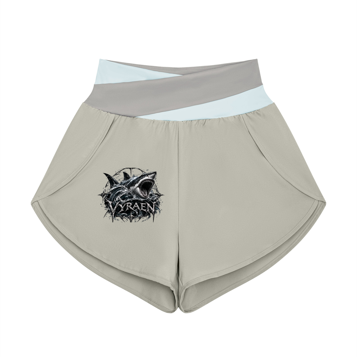 VYRAEN Women’s Yoga Panelled Shorts