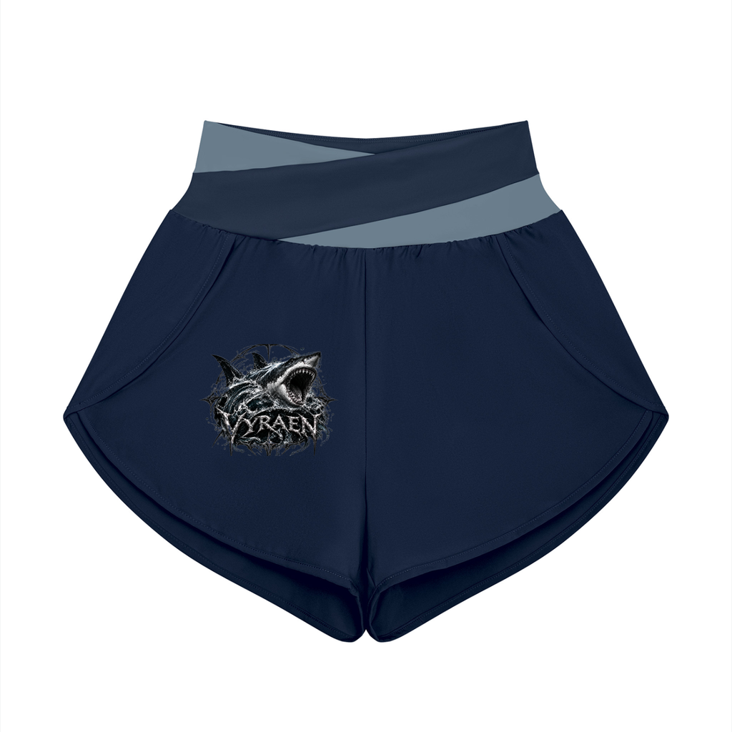 VYRAEN Women’s Yoga Panelled Shorts