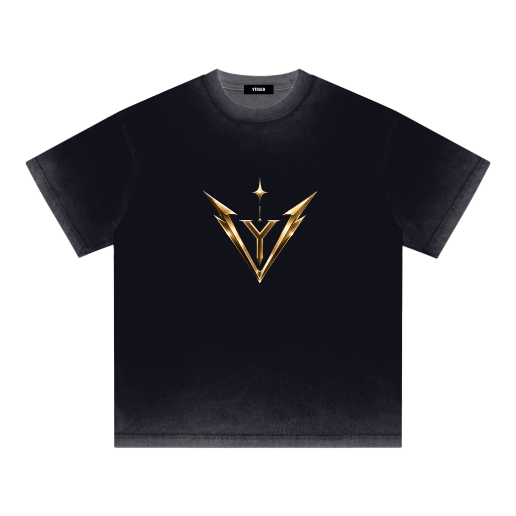 VYRAEN Reverse Dyed Loose Cotton T-Shirt