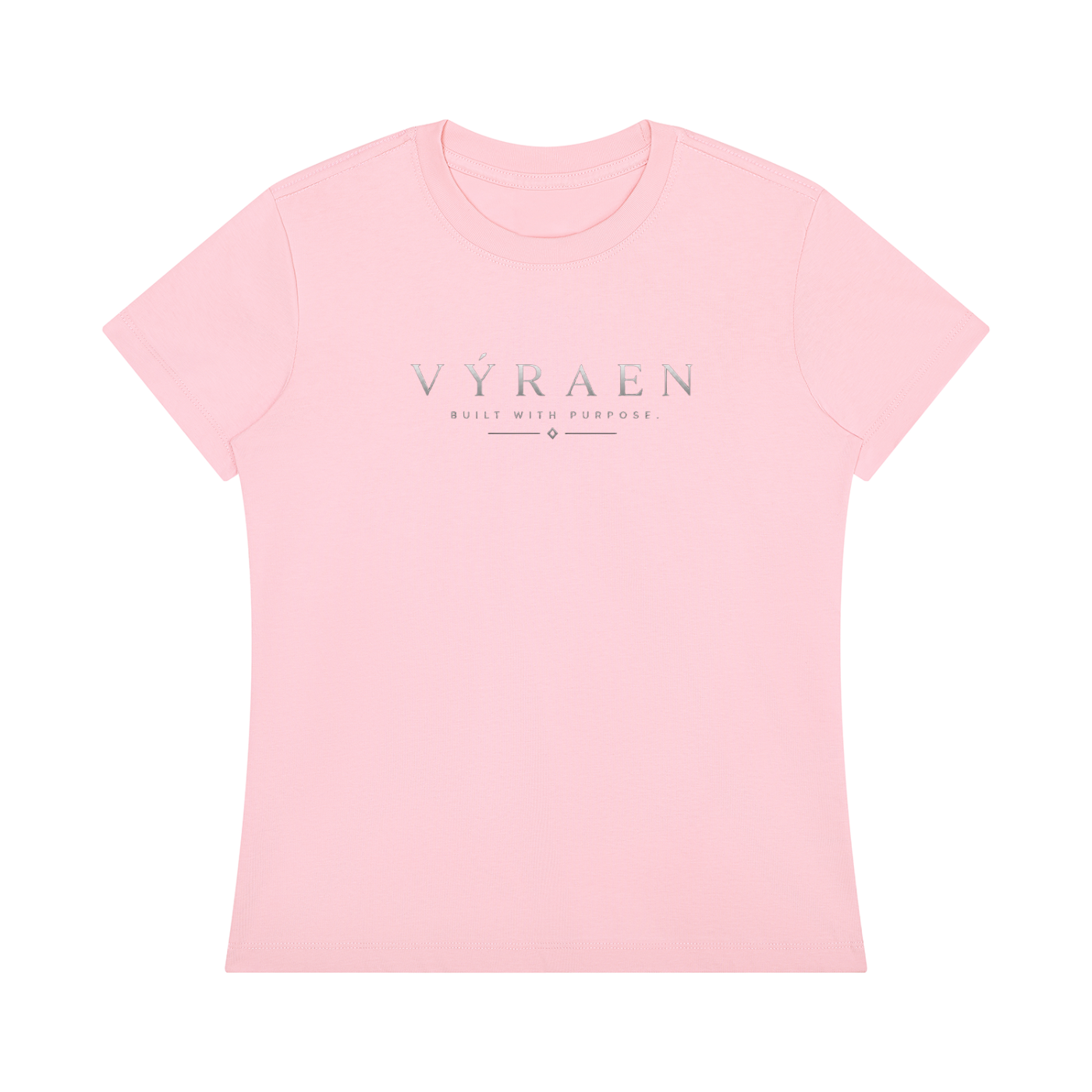 VYREAN Women's Regular Fit Crewneck T-Shirt