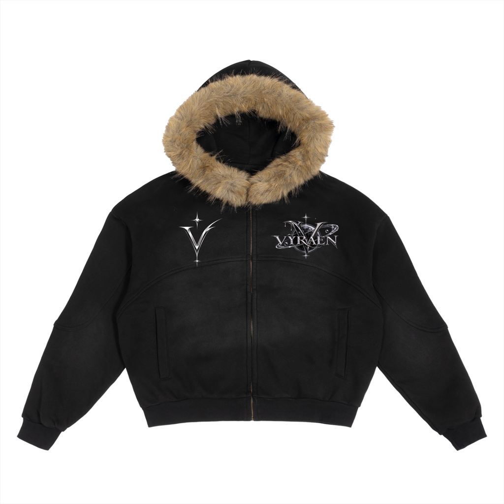 VÝRAEN Astral Bloom Fur Zip