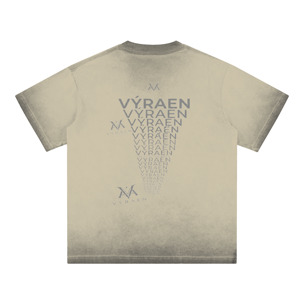 VYRAEN Reverse Dyed Loose Cotton T-Shirt