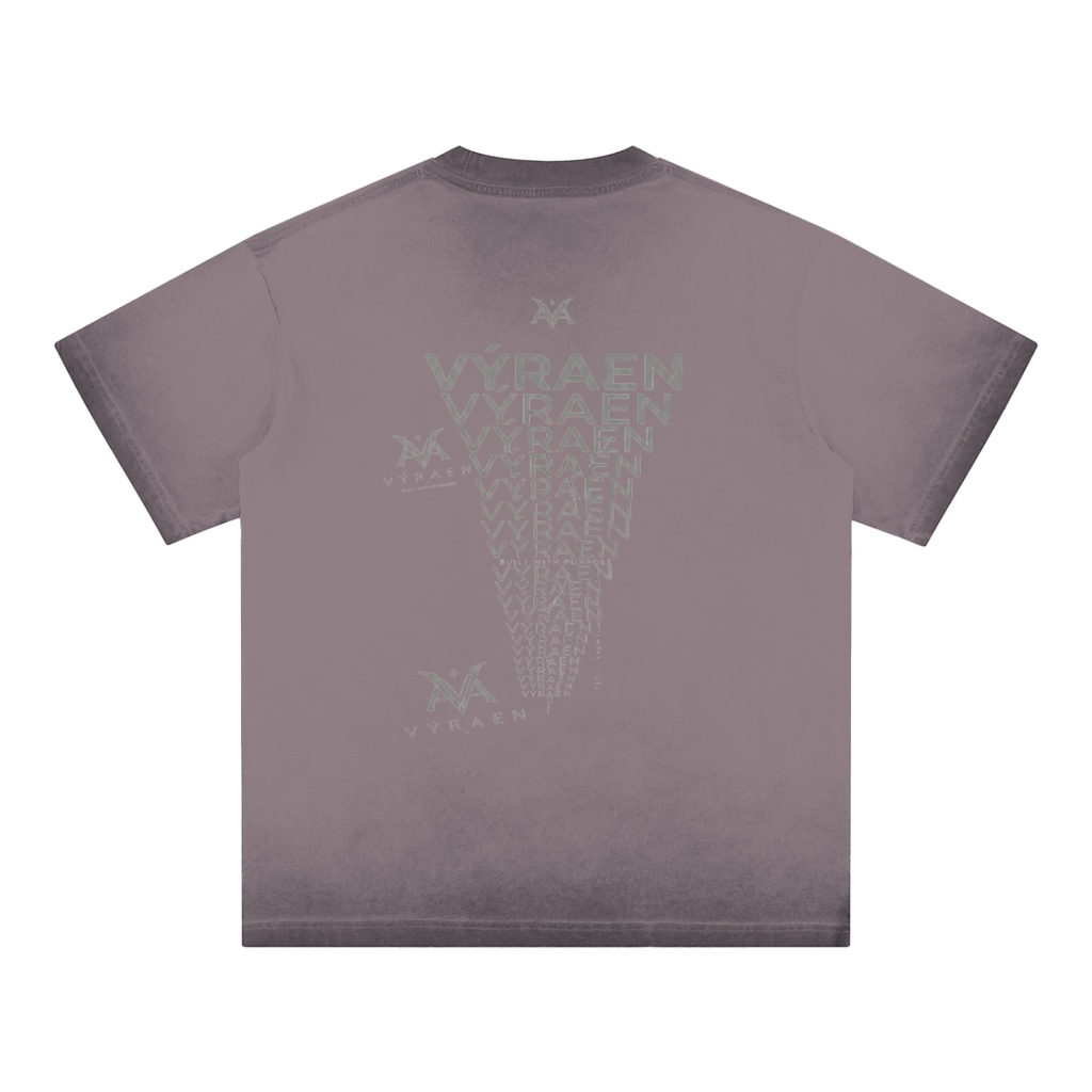 VYRAEN Reverse Dyed Loose Cotton T-Shirt