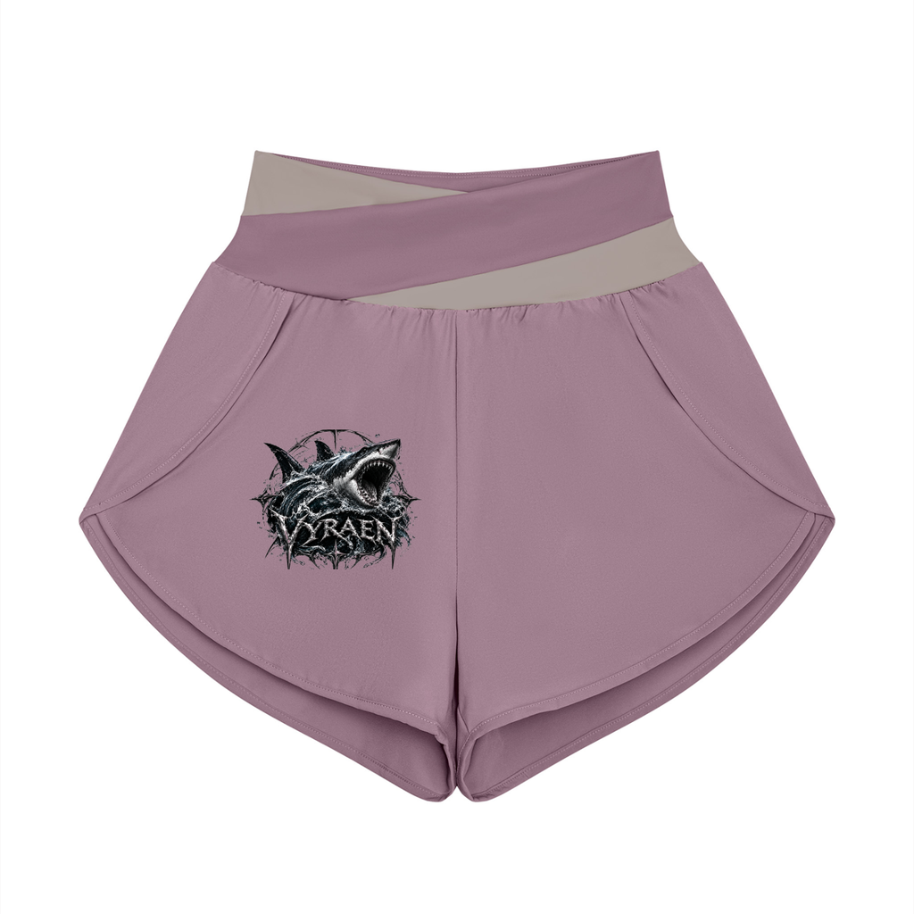 VYRAEN Women’s Yoga Panelled Shorts