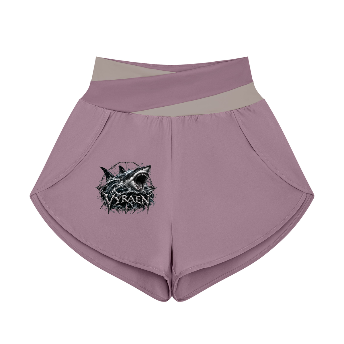 VYRAEN Women’s Yoga Panelled Shorts
