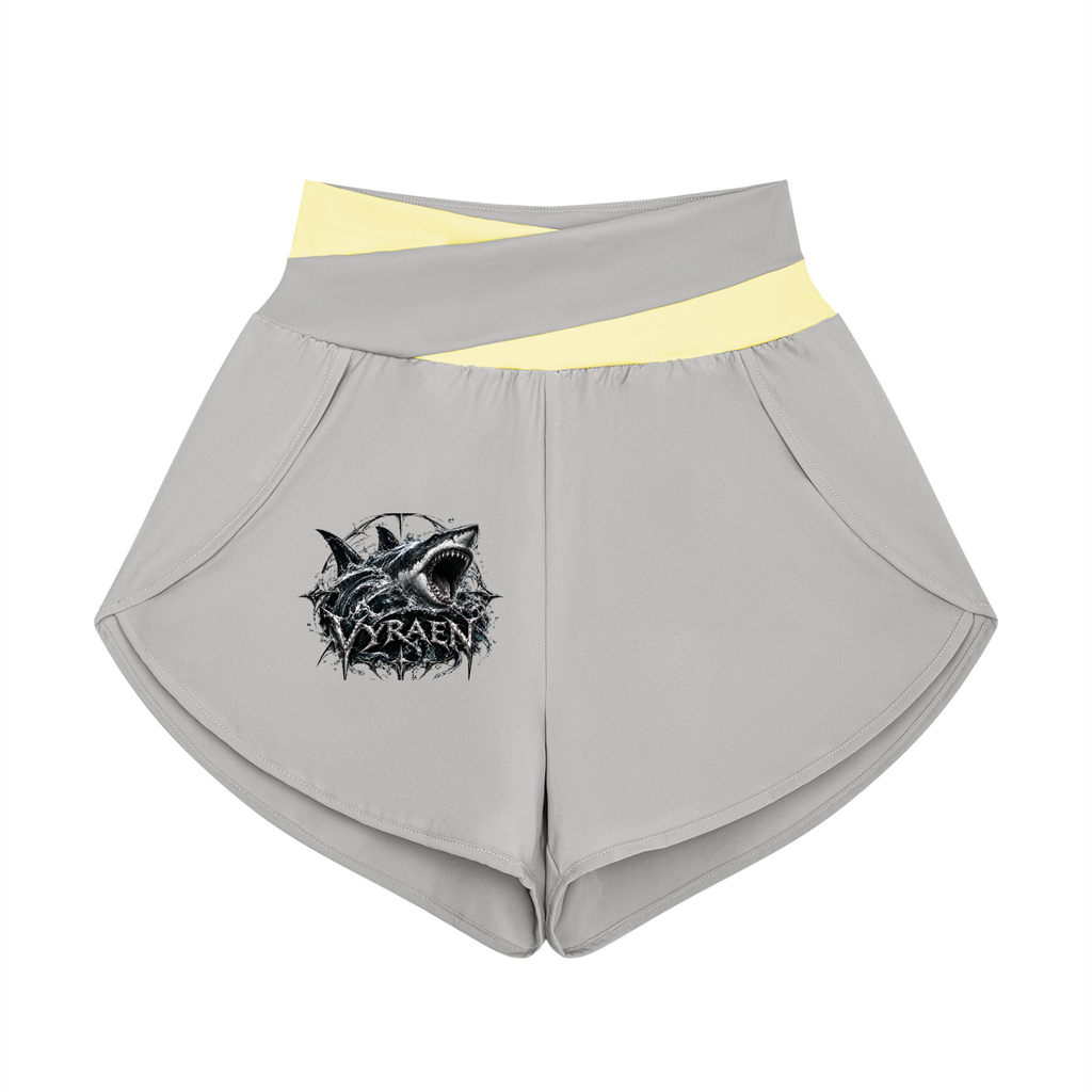 VYRAEN Women’s Yoga Panelled Shorts