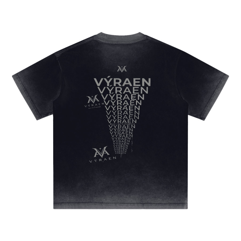 VYRAEN Reverse Dyed Loose Cotton T-Shirt