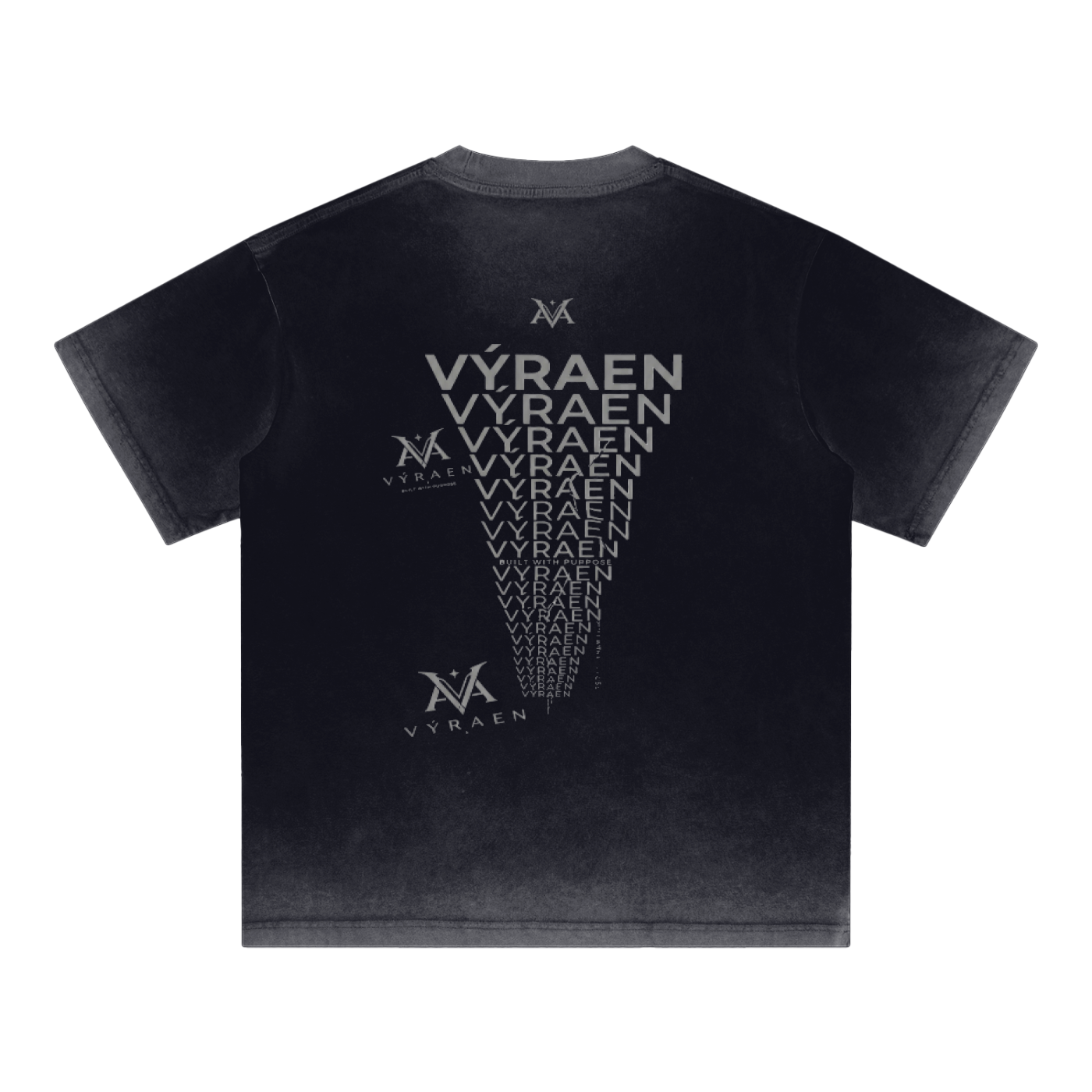 VYRAEN Reverse Dyed Loose Cotton T-Shirt