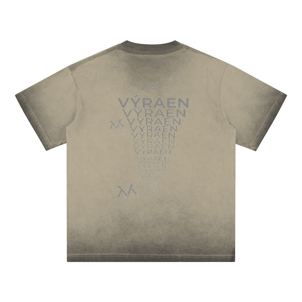VYRAEN Reverse Dyed Loose Cotton T-Shirt